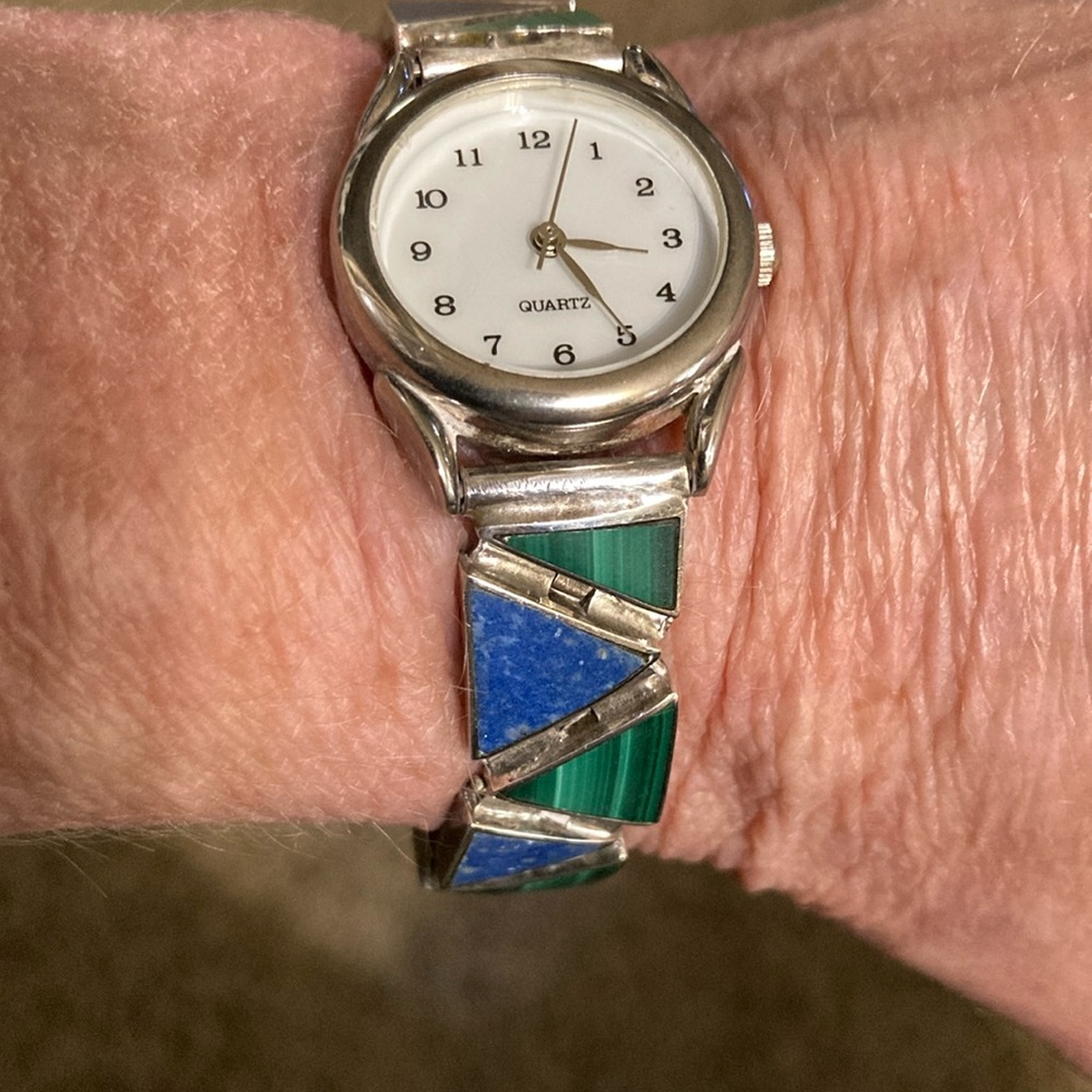 Vintage Japan movement Hong Kong dial 925 stamped watch made in chile